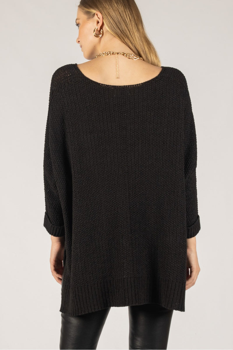 Knit V-Neck Sweater