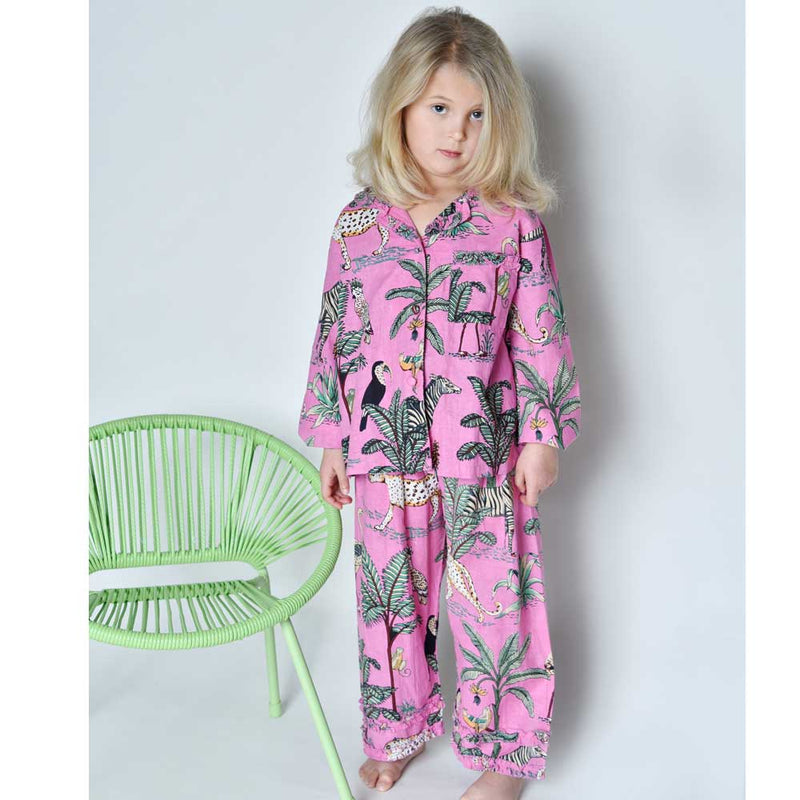 Pink Zoo Pajamas