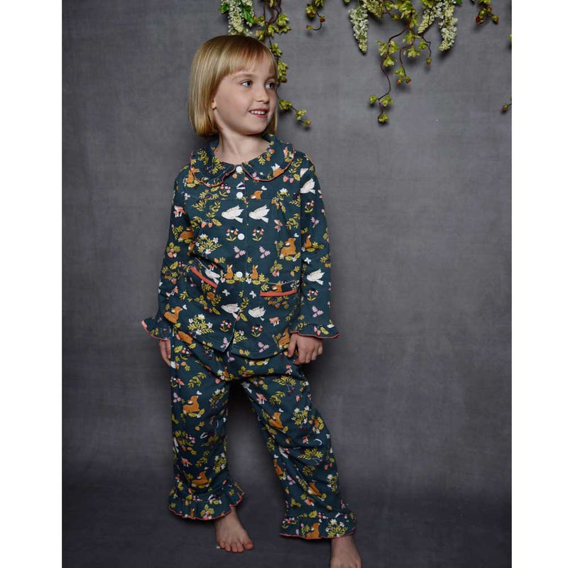 Enchanted Forrest Button Down Pajamas