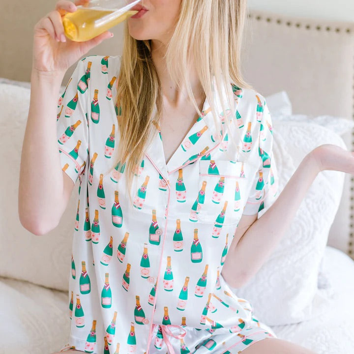 Poppin' Bottles Satin Pajama