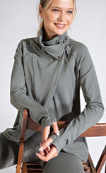 Asymmetrical Sage Yoga Jacket