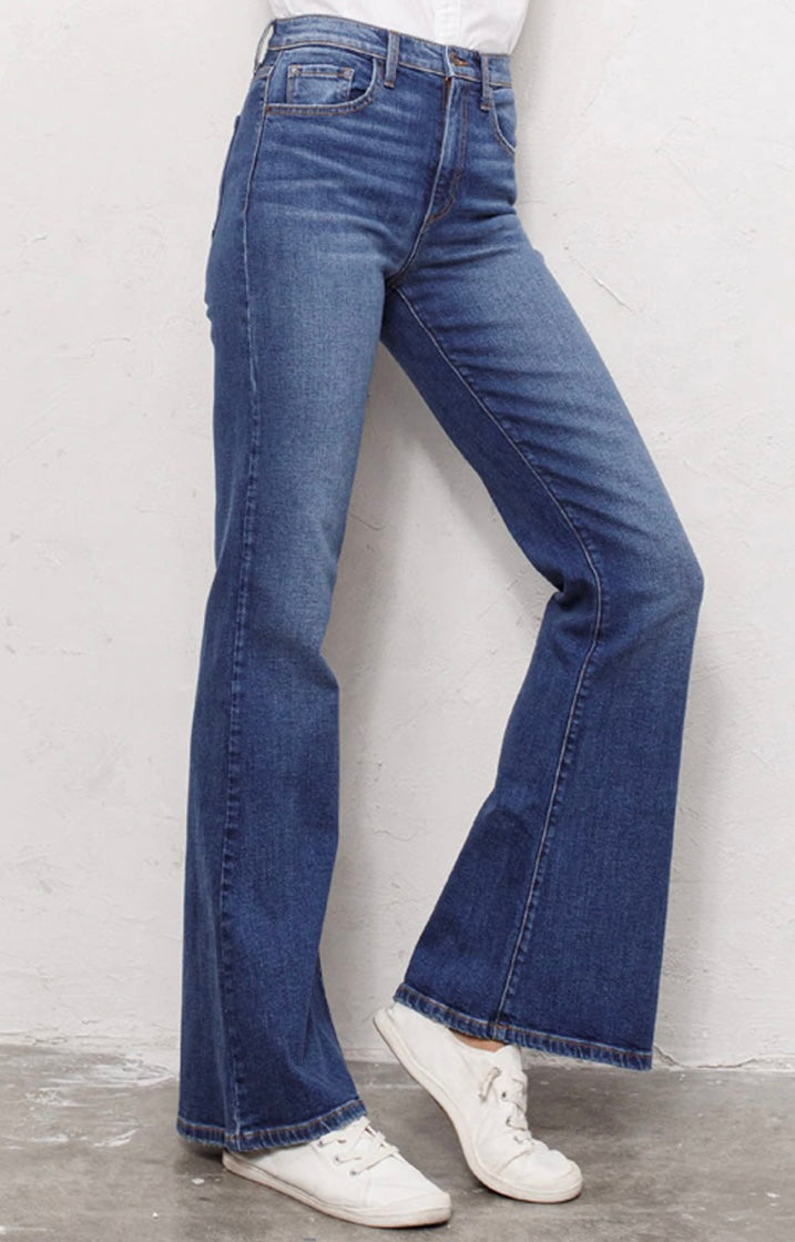 High Rise Wide Flare Jean